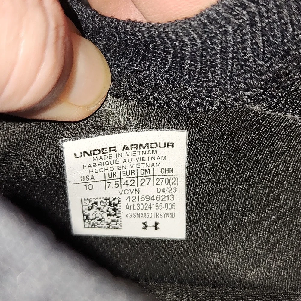 NWOT Under Armour Hovr Phantom 2 intelliknit speed form size 10 maroon/black - Picture 8 of 8